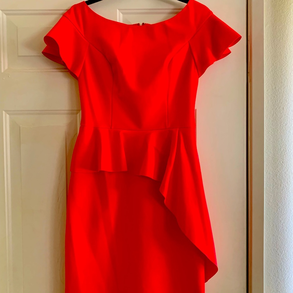 Rickie Freeman by Terry Jones peplum dress size 6.